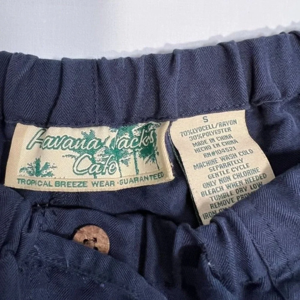 Havana‎ Jack Casual Wide Leg Lounge Pants Navy Size SM Drawstring Beachwear